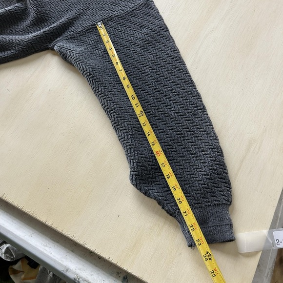 Vintage Repp Ltd Sweater Mens Large Gray Herringbone Knit Crewneck Pullover - Picture 7 of 8